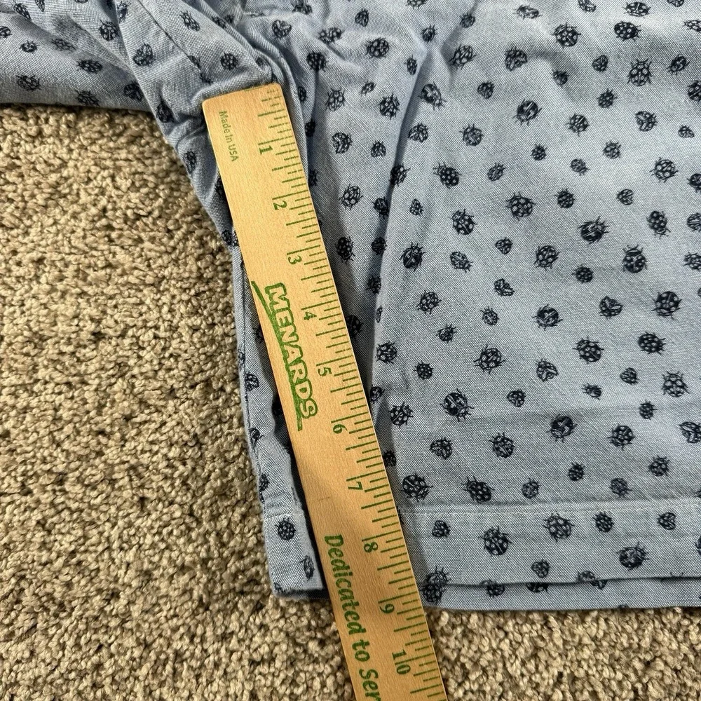 Vintage Polo Ralph Lauren Golf Shorts Mens 33 Blue Ladybug Print Chino 9